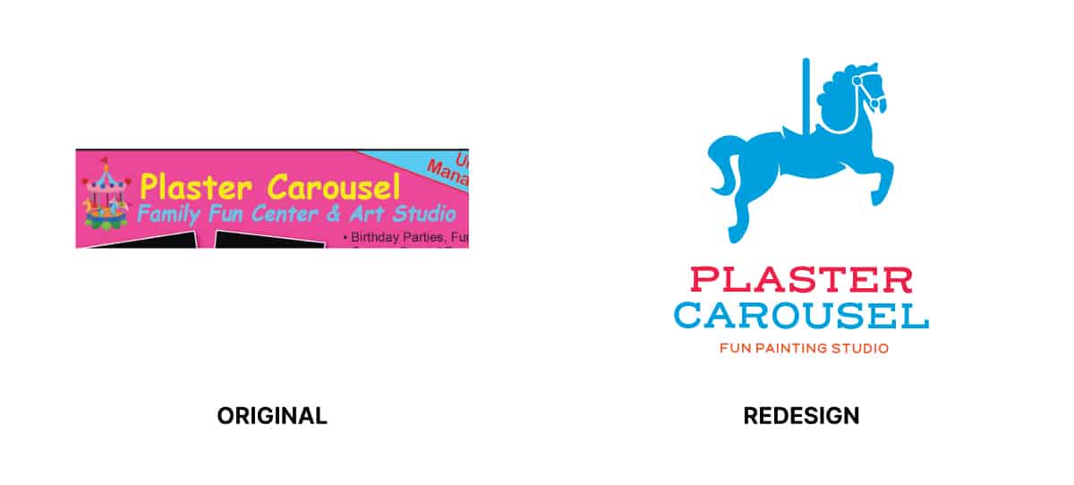 Logo graphic design for Plaster Carousel