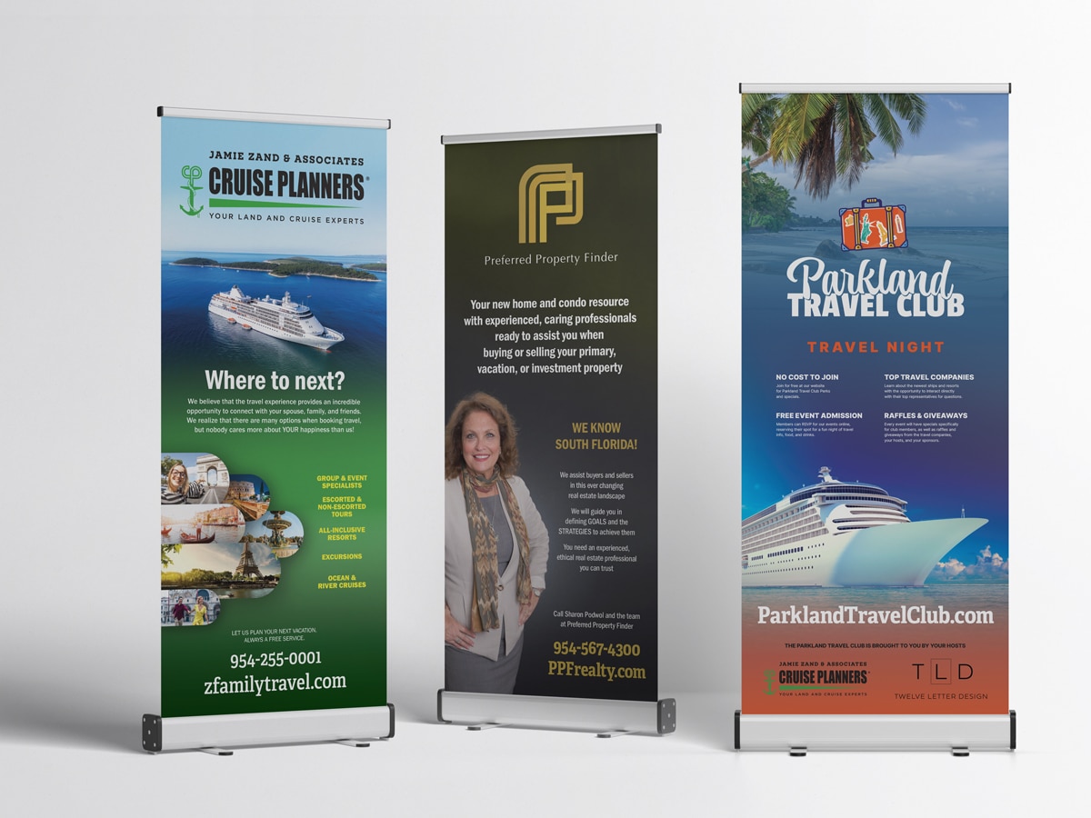 Banner design for Parkland Travel Club