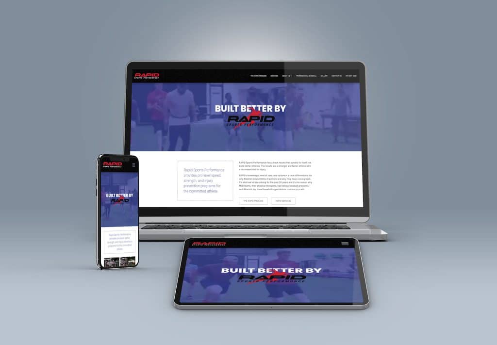 Website design for Rapid Sports Performance